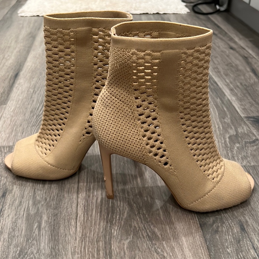 Charles by charles david nude mesh booties